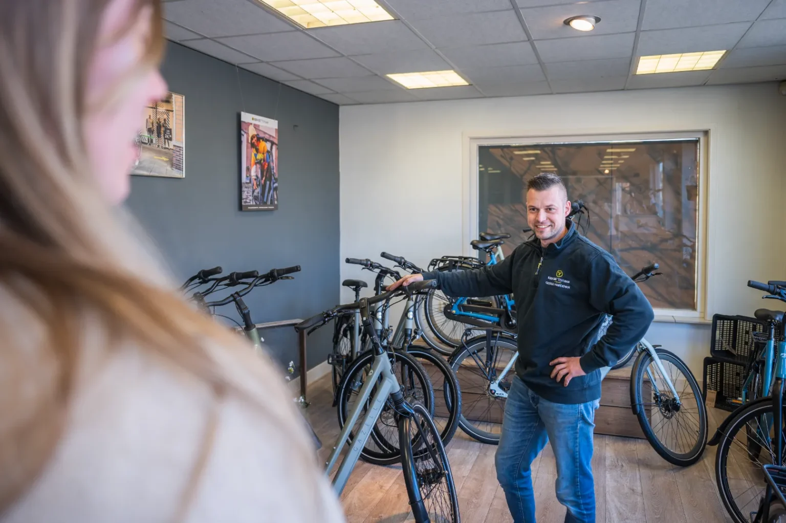 Aan het werk bij Bike Totaal Gerdo Hardeman